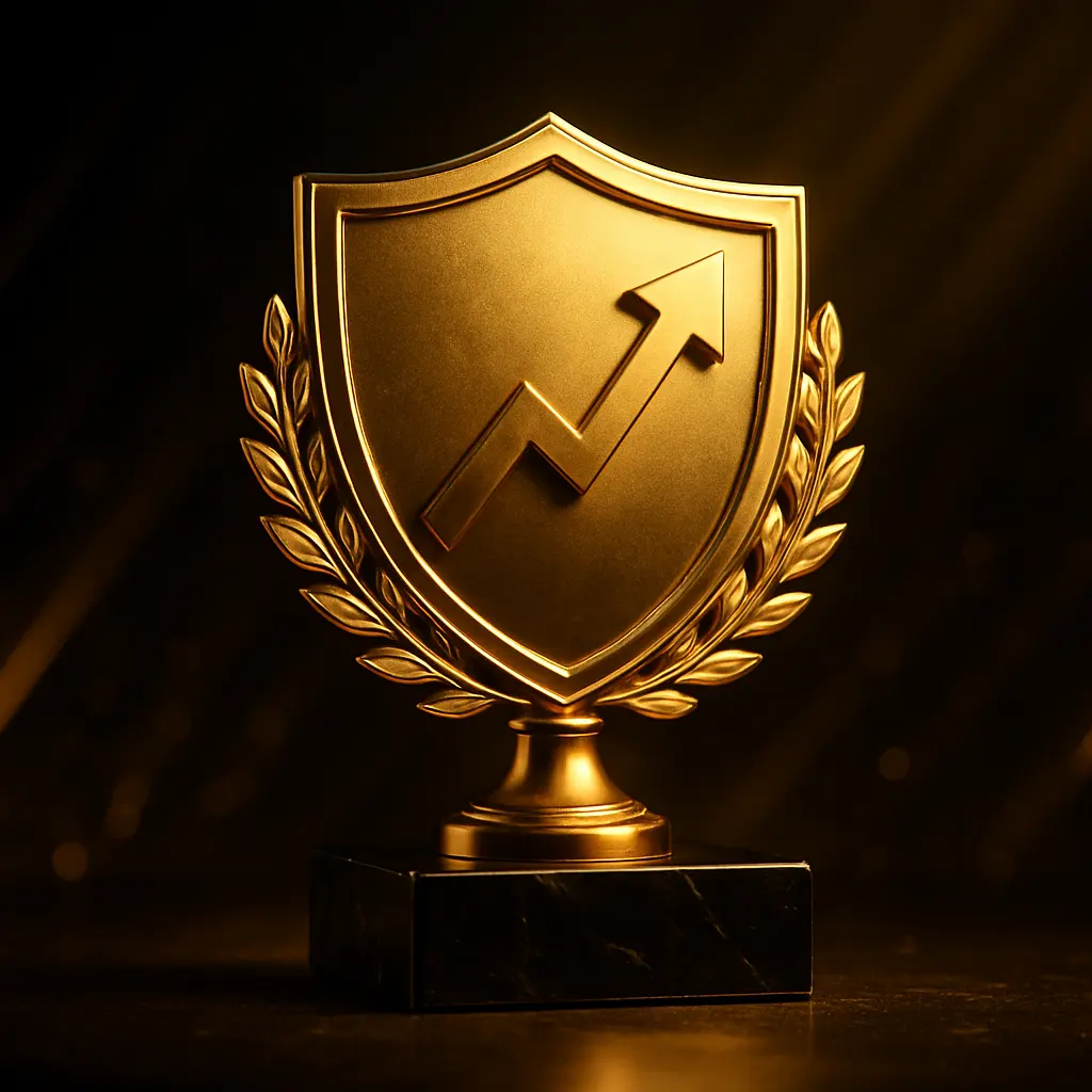 Gold shield trophy awarded to AIMS as Best Trading Experience Broker 2026